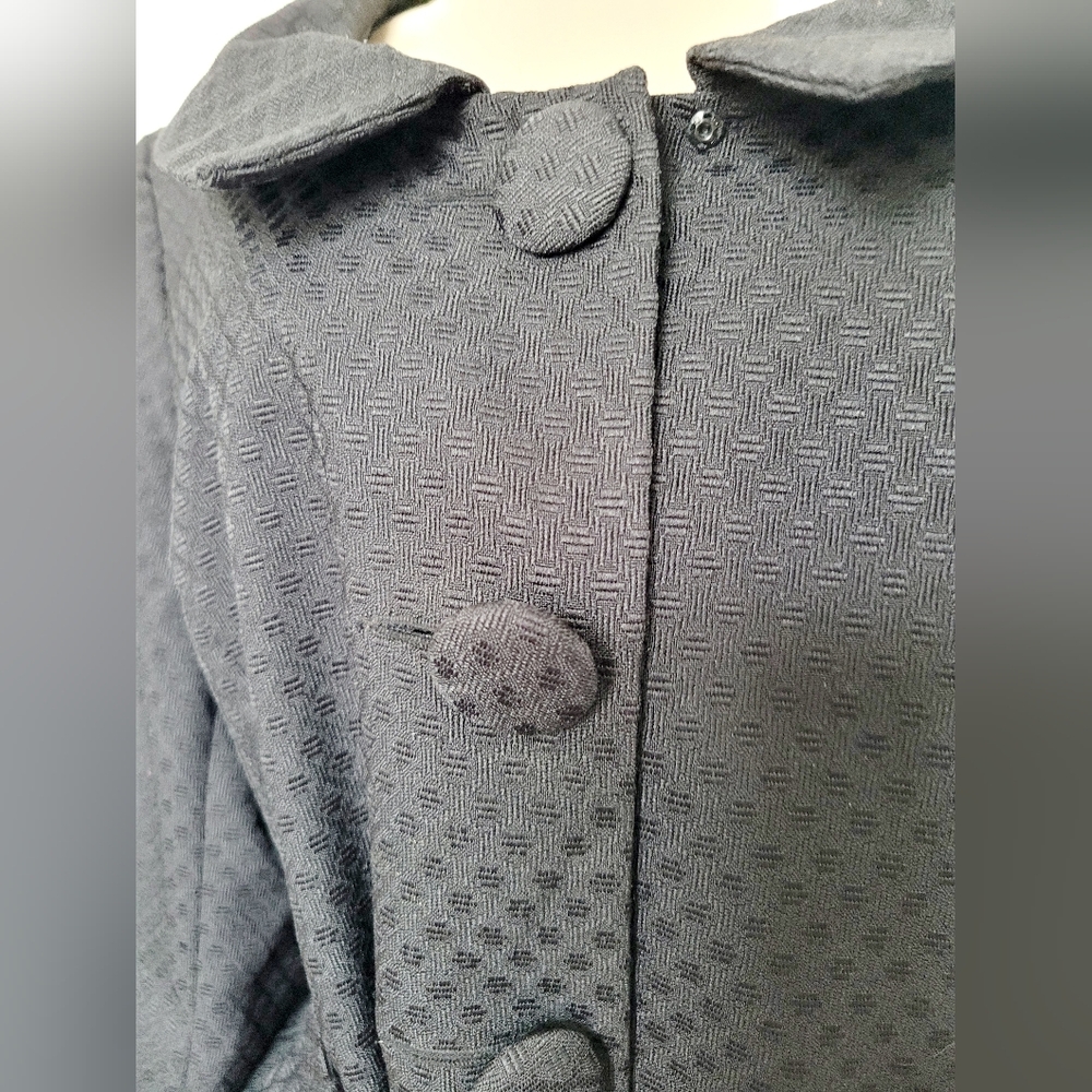 Georgio Sant'Angelo Women Business/Office/Carrer Blazer Jacket Textured Black 18 - Picture 9 of 16